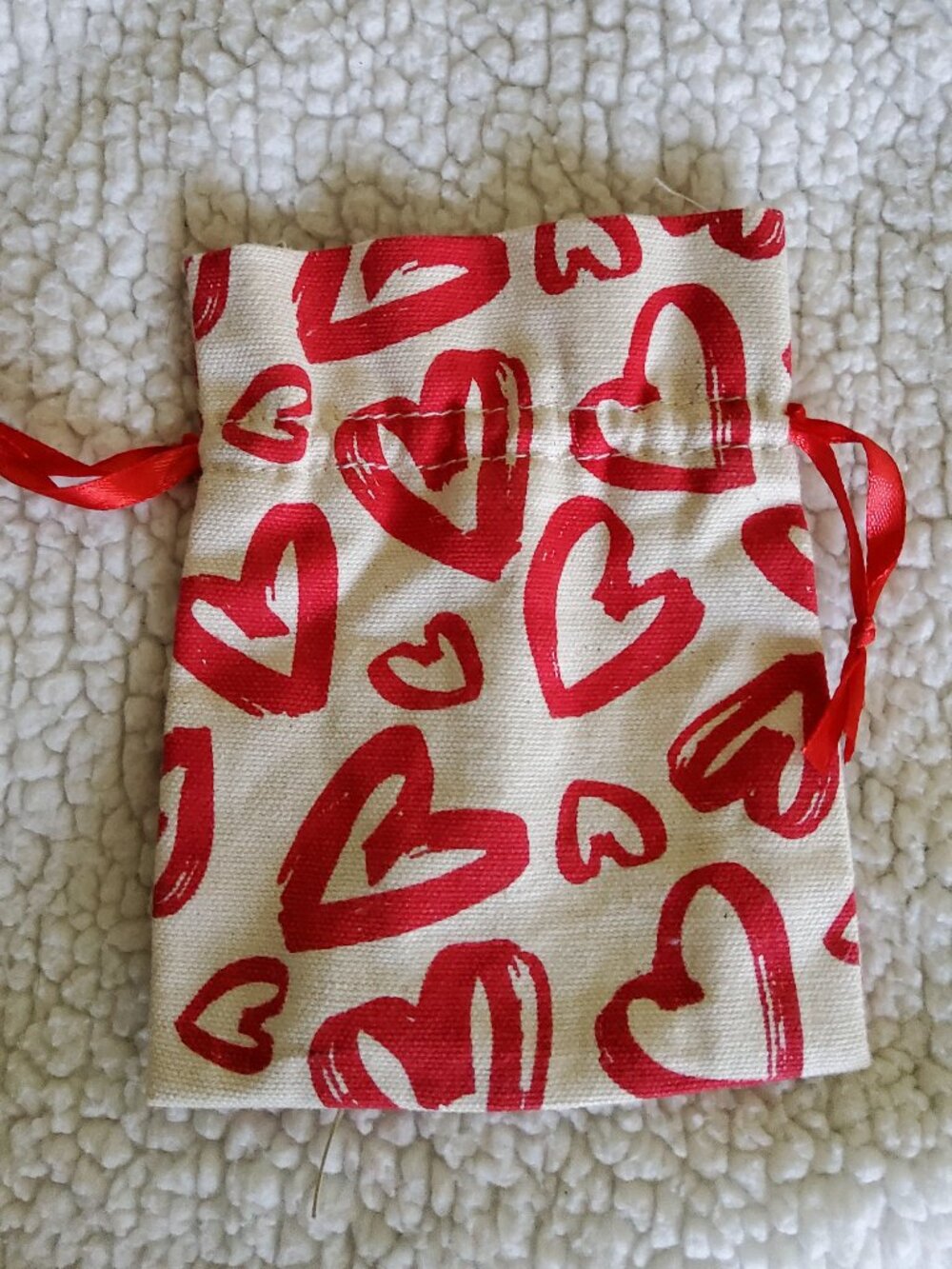 Canvas Drawstring Pouch for Mini Backpacks, Small Travel Accessory Bag Charm